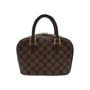 LOUIS VUITTON Saria Damier Ebene Brown Canvas Handbag Bag